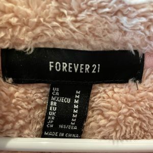 Forever 21 baby pink fuzzy pullover. Pink is brighter in person!
